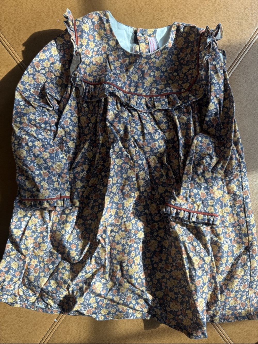 La Coqueta Floral Long-Sleeve Smock Dress 4T